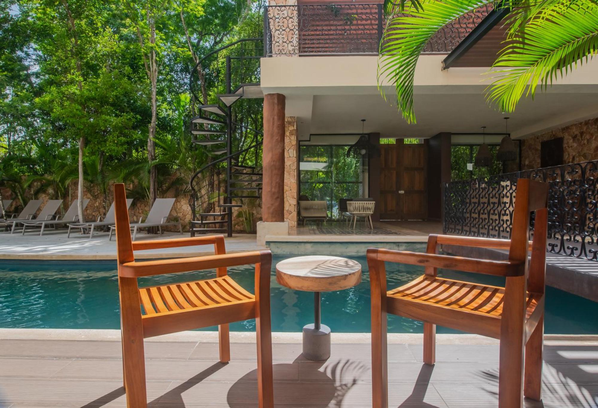 Luxury Aldea Zama 2Bed - 2Bat Apartment Private Terrace & Swim Up トゥルム エクステリア 写真