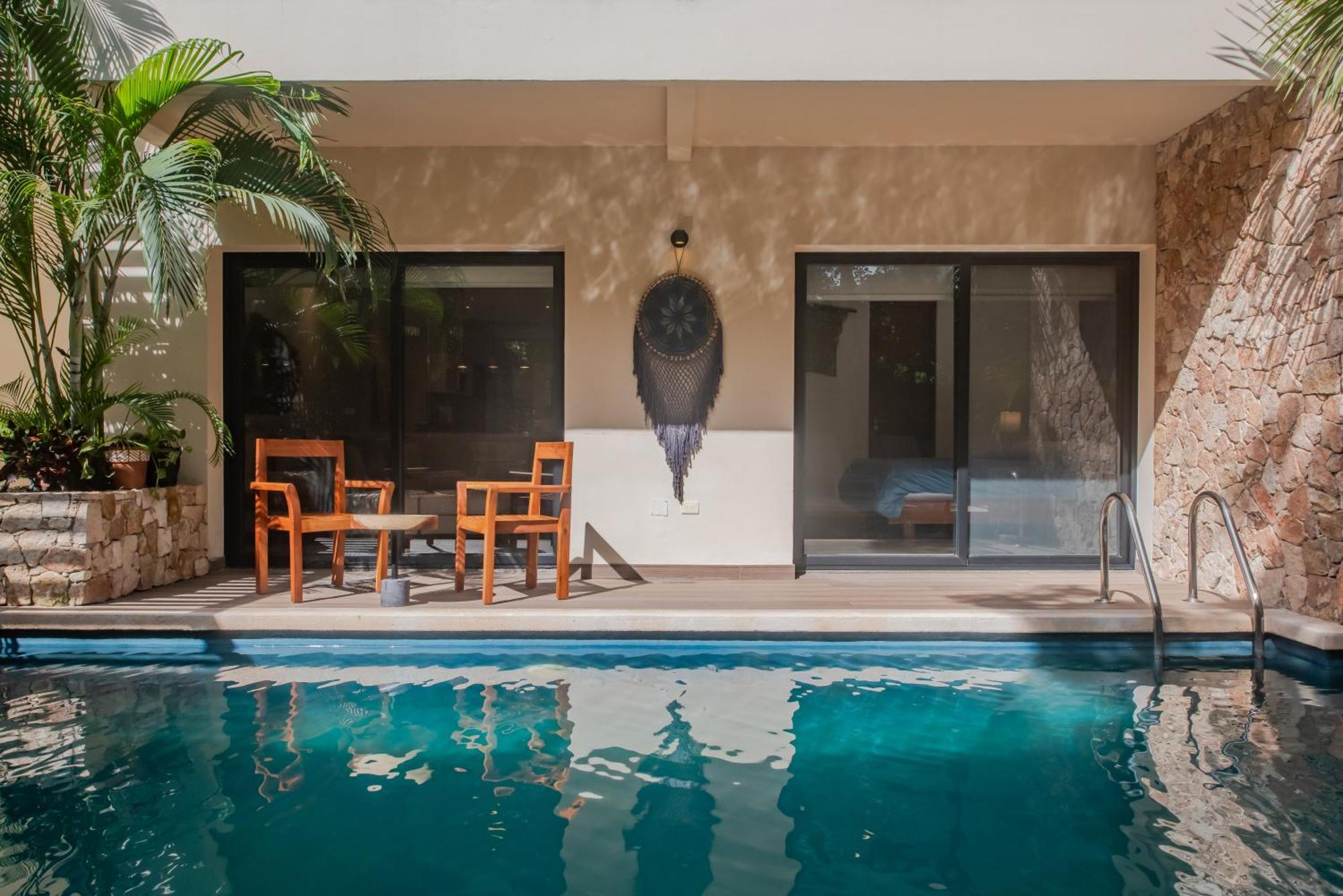 Luxury Aldea Zama 2Bed - 2Bat Apartment Private Terrace & Swim Up トゥルム エクステリア 写真